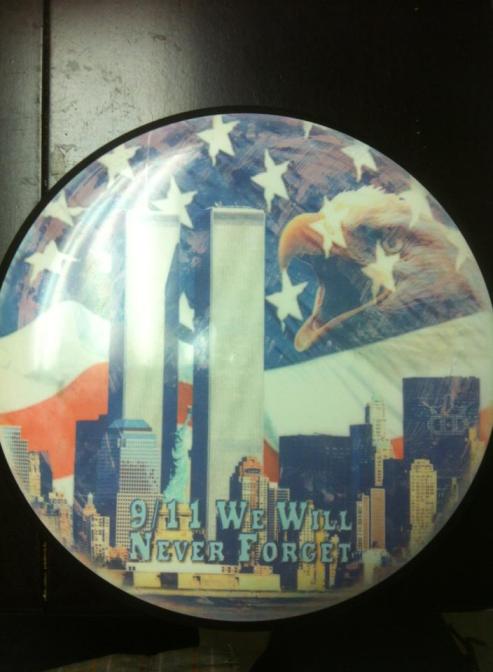 A Dynamic Discs Dyemax in honor of 9/11, courtesy of Wade Racher.